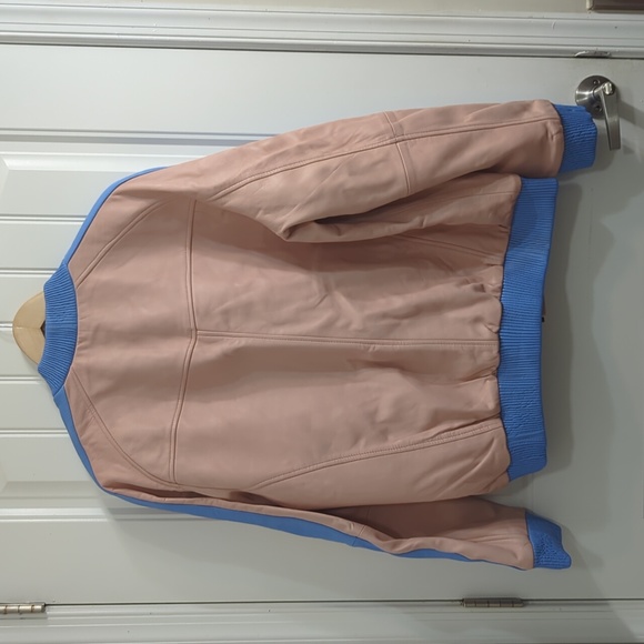 Giovanni Outerwear Mens Leather Baseball Jacket - Picture 6 of 7